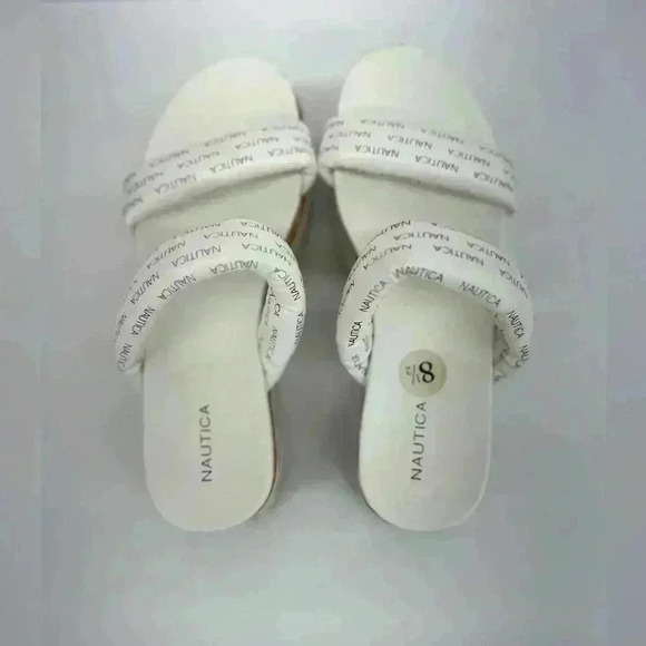 NÁUTICA WHITE SANDALS SIZE 8.5 - Picture 5 of 7